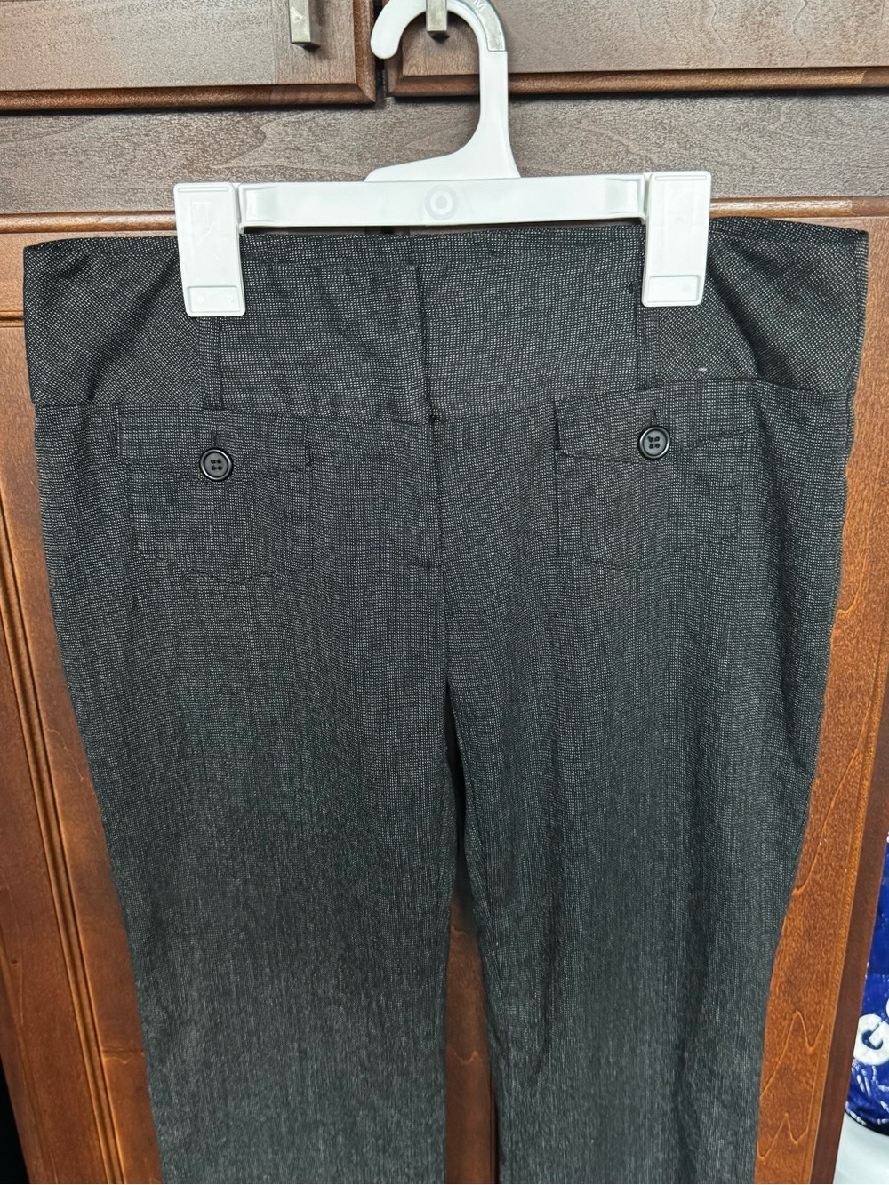 Vintage Y2K Joe Benbasset Charcoal Grey Cuffed Low Rise Wide Leg Dress Pants Siz - Picture 3 of 9